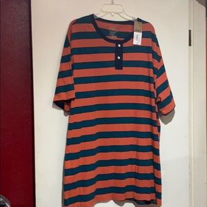 Men’s Foundry 3XLT short sleeve Henley Orange